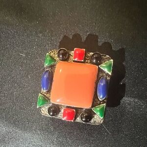 Colorful Geometric Statement button cover